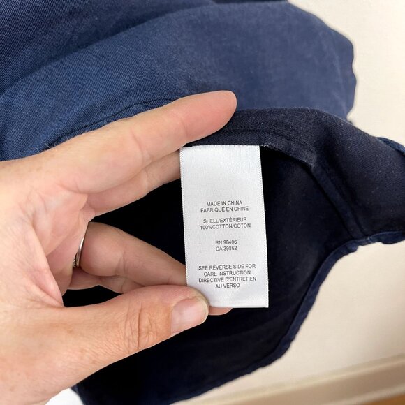 Theory Mens Navy Long-Sleeve Button-Up Shirt - Size L 100% Cotton - Picture 5 of 7